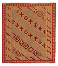 Tappeto Kelim - Orientale quadrato  - 165 x 161 cm - rosso scuro