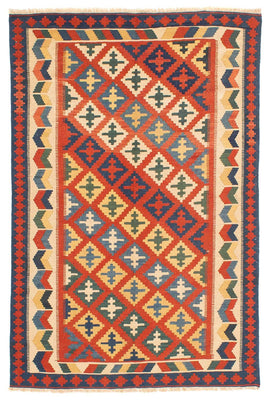 Tappeto Kelim - Orientale - 217 x 155 cm - rosso