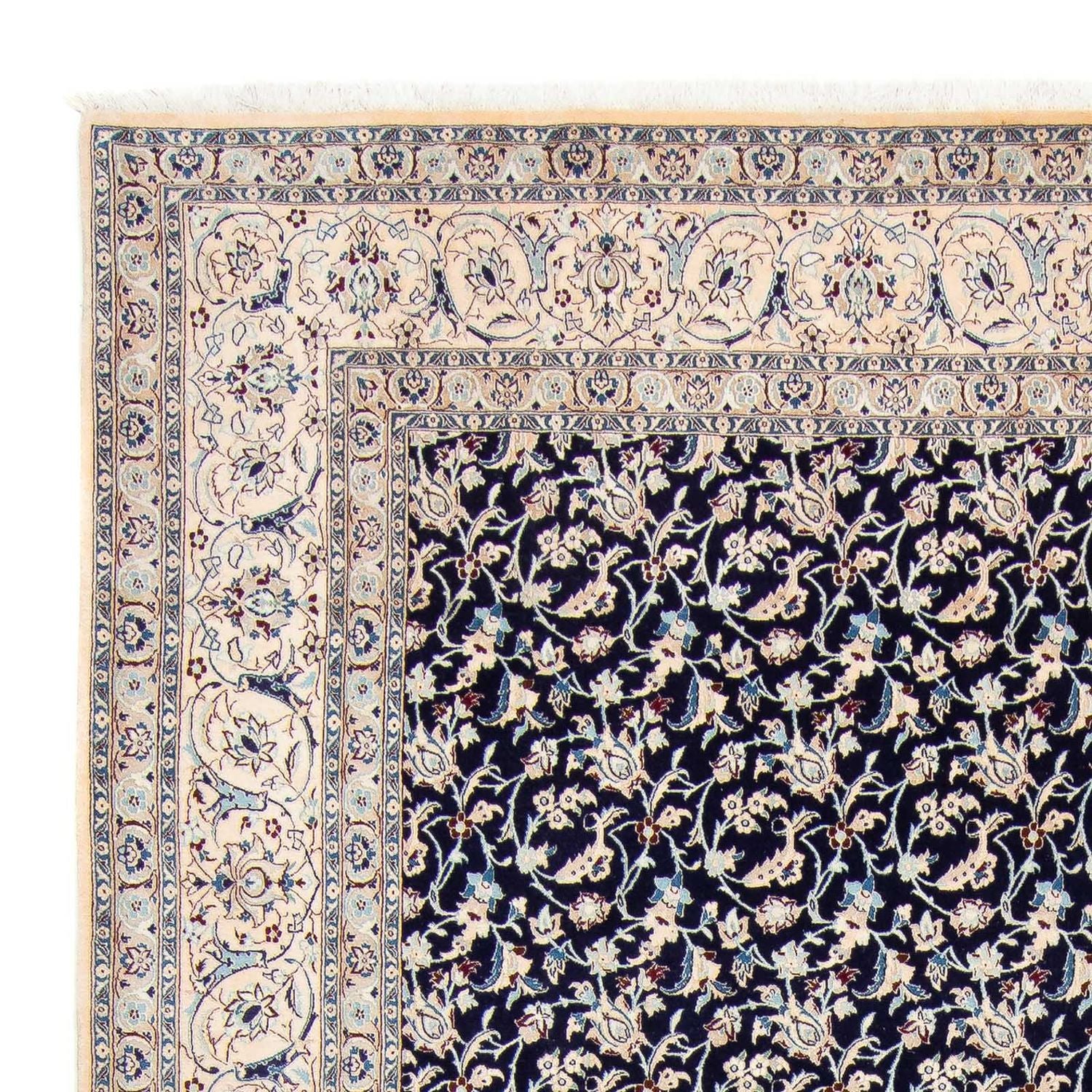 Tappeto Persero - Nain - Premio - 351 x 253 cm - blu scuro