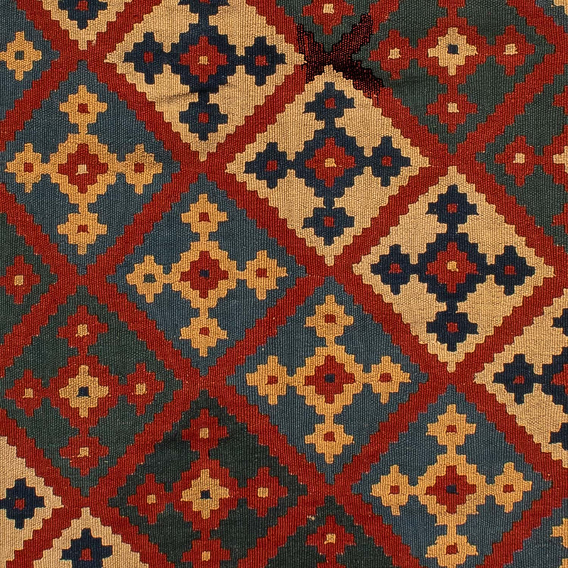 Tappeto Kelim - Orientale - 196 x 155 cm - rosso scuro