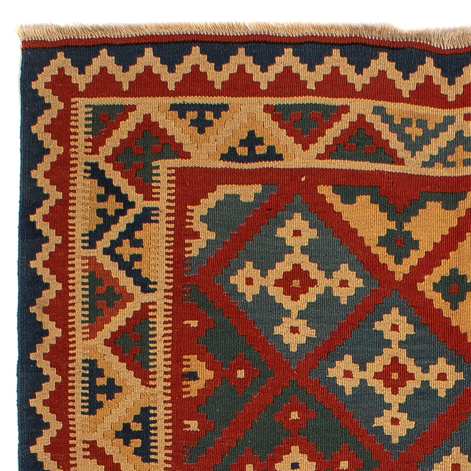 Tappeto Kelim - Orientale - 196 x 155 cm - rosso scuro