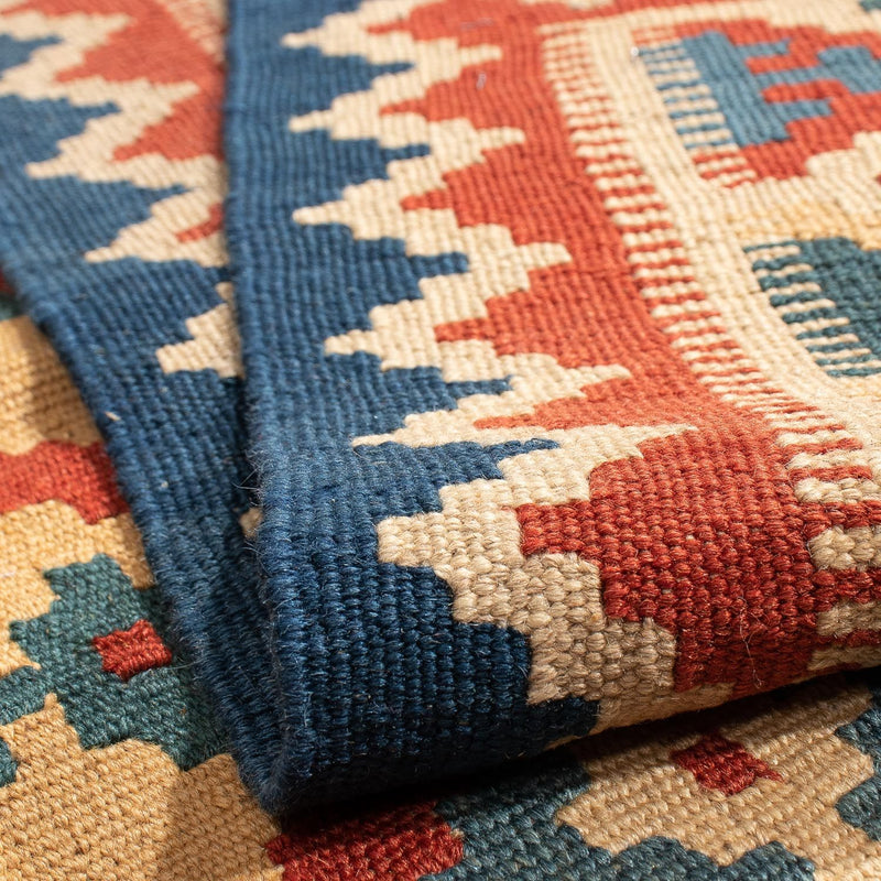 Tappeto Kelim - Orientale - 196 x 155 cm - rosso scuro