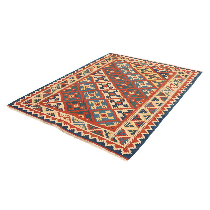 Tappeto Kelim - Orientale - 196 x 155 cm - rosso scuro