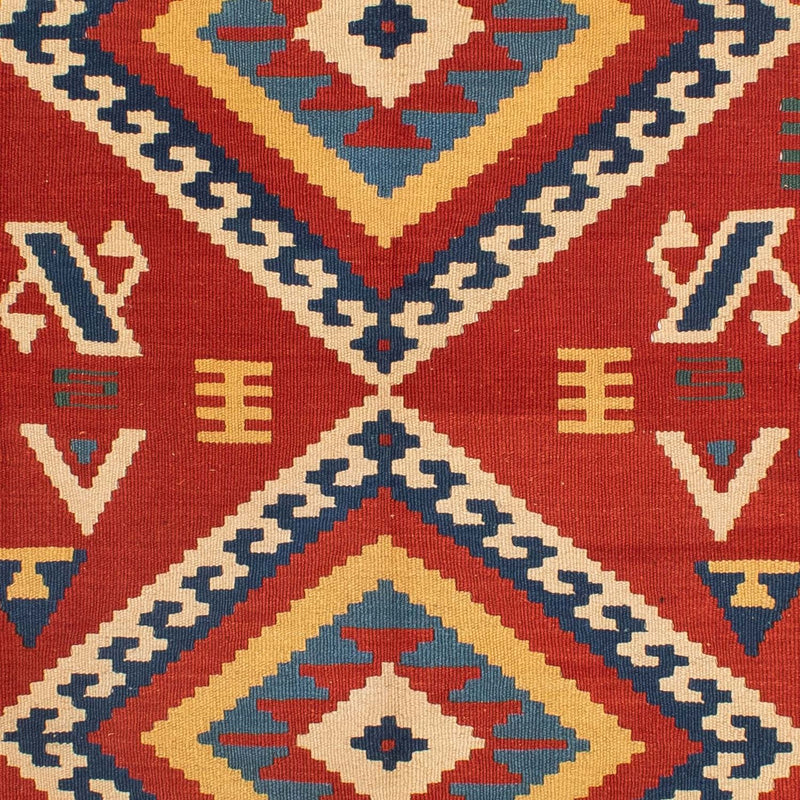 Tappeto Kelim - Orientale - 217 x 160 cm - rosso scuro
