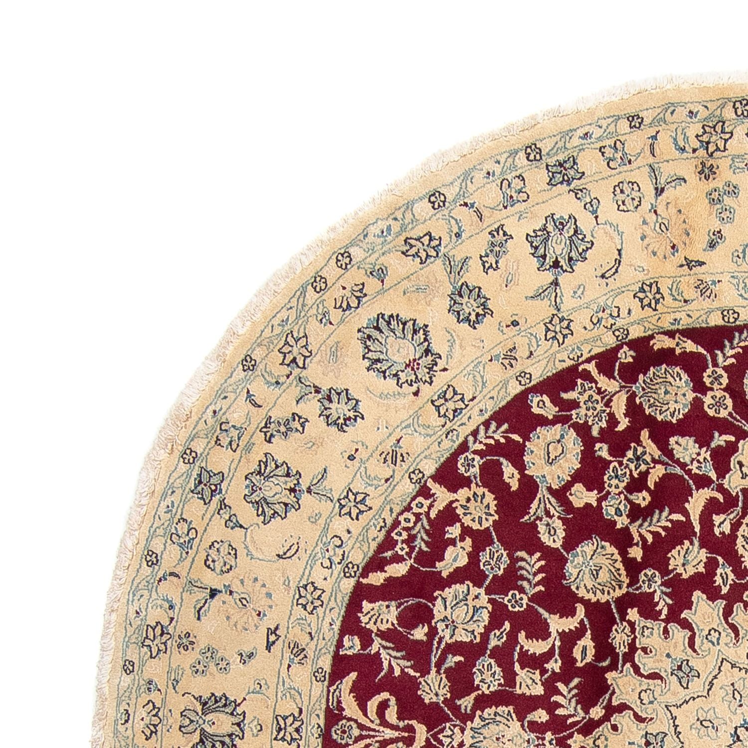 Tappeto Persero - Nain rotondo  - 245 x 245 cm - rosso scuro