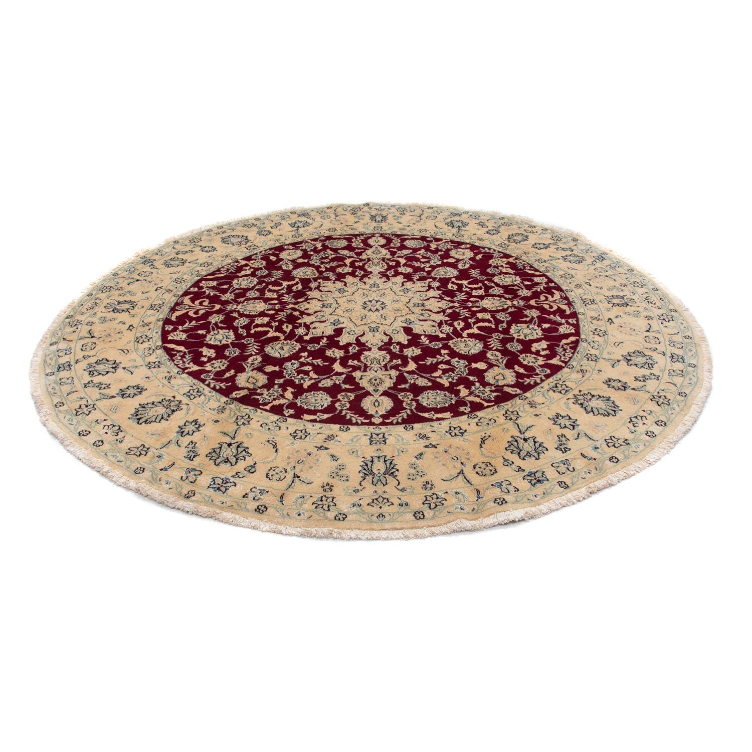 Tappeto Persero - Nain rotondo  - 245 x 245 cm - rosso scuro