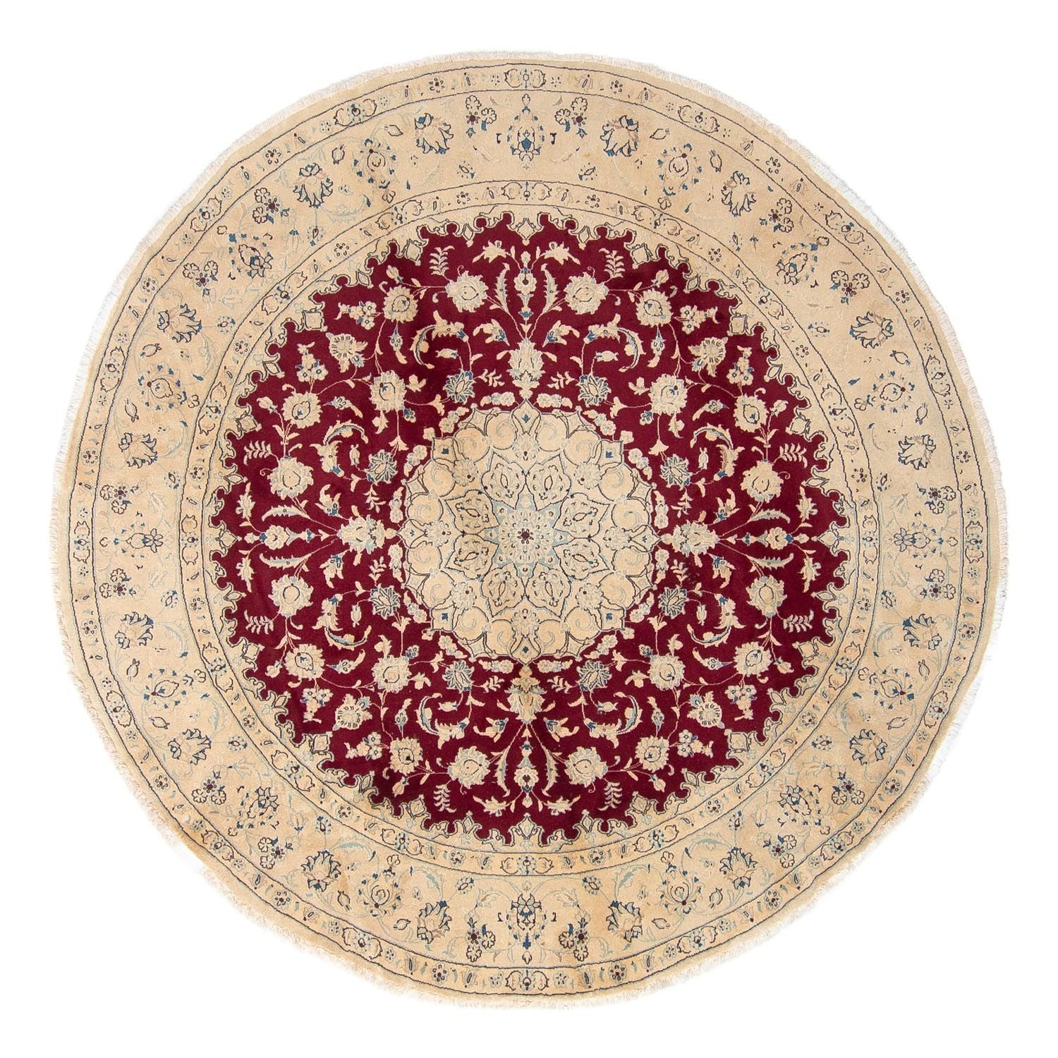 Tappeto Persero - Nain rotondo  - 287 x 287 cm - rosso scuro