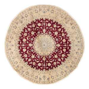 Tappeto Persero - Nain rotondo  - 287 x 287 cm - rosso scuro