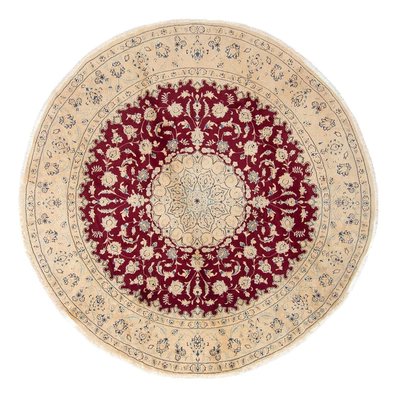 Tappeto Persero - Nain rotondo  - 287 x 287 cm - rosso scuro
