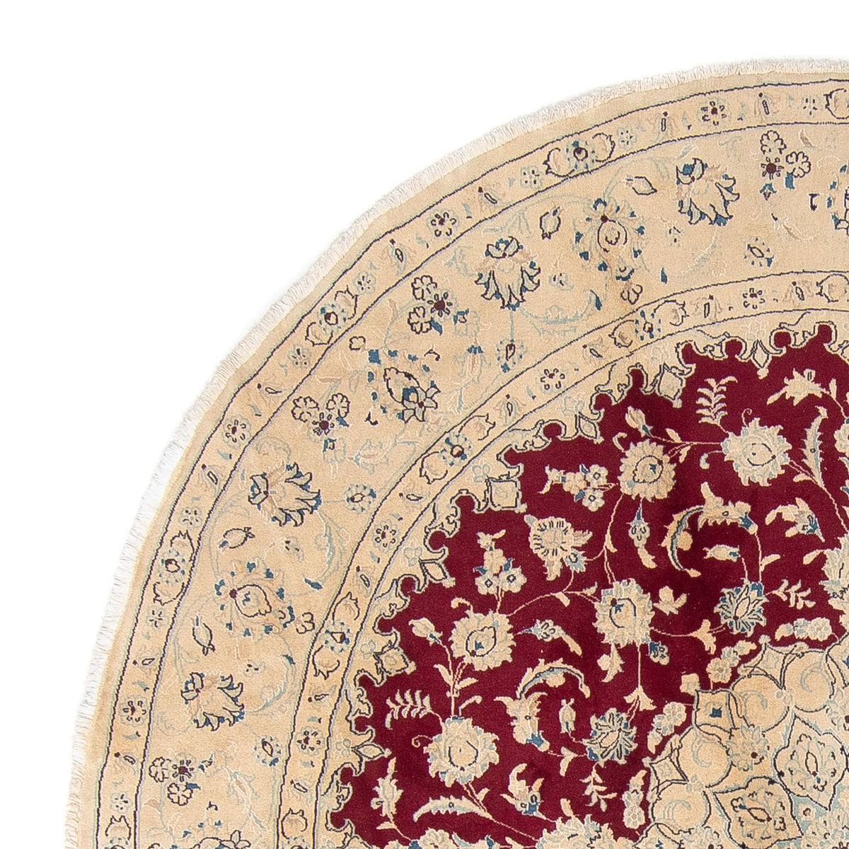 Tappeto Persero - Nain rotondo  - 287 x 287 cm - rosso scuro