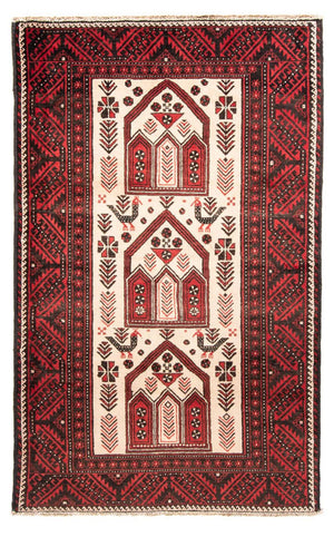 Tappeto Belutsch - 199 x 115 cm - rosso