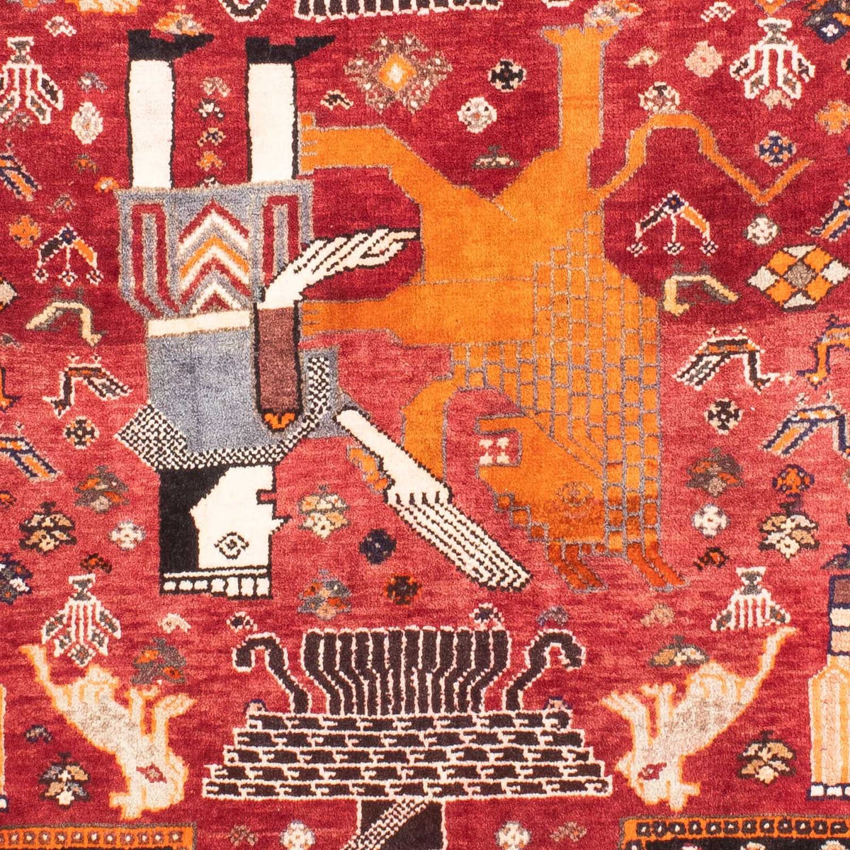 Tappeto Persero - Nomade - 155 x 111 cm - rosso scuro