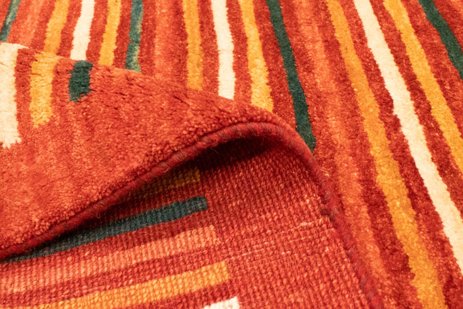 Tappeto Gabbeh - Persero - 181 x 120 cm - rosso
