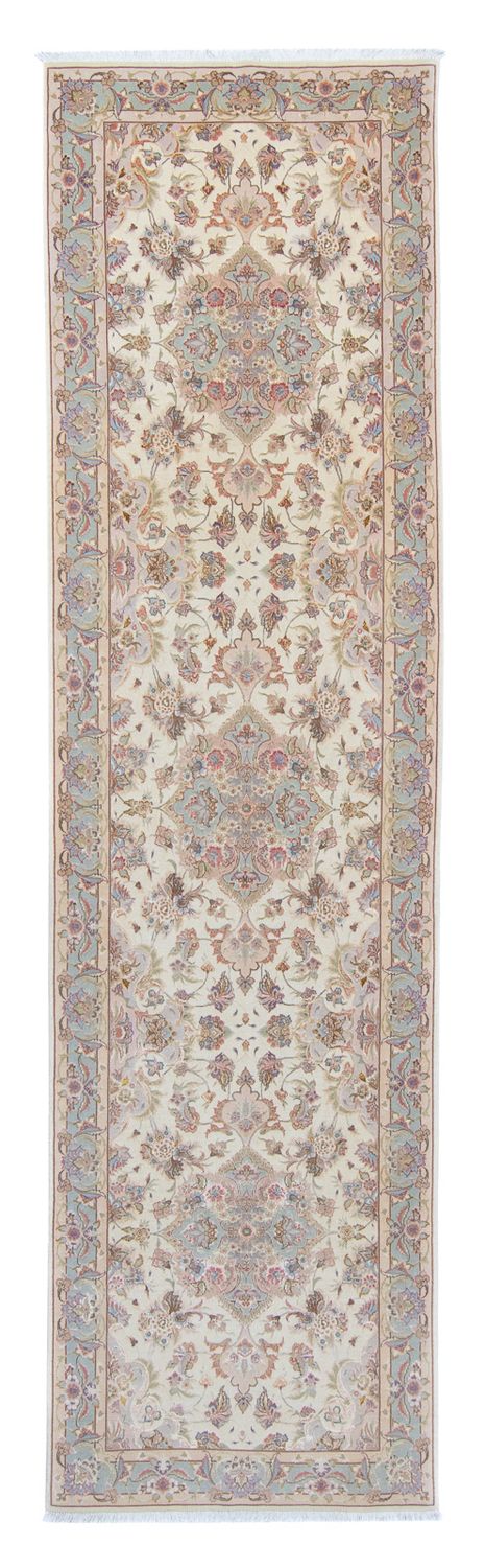 Tappeto corsia Tappeto Persero - Tabriz - Reale - 358 x 91 cm - beige