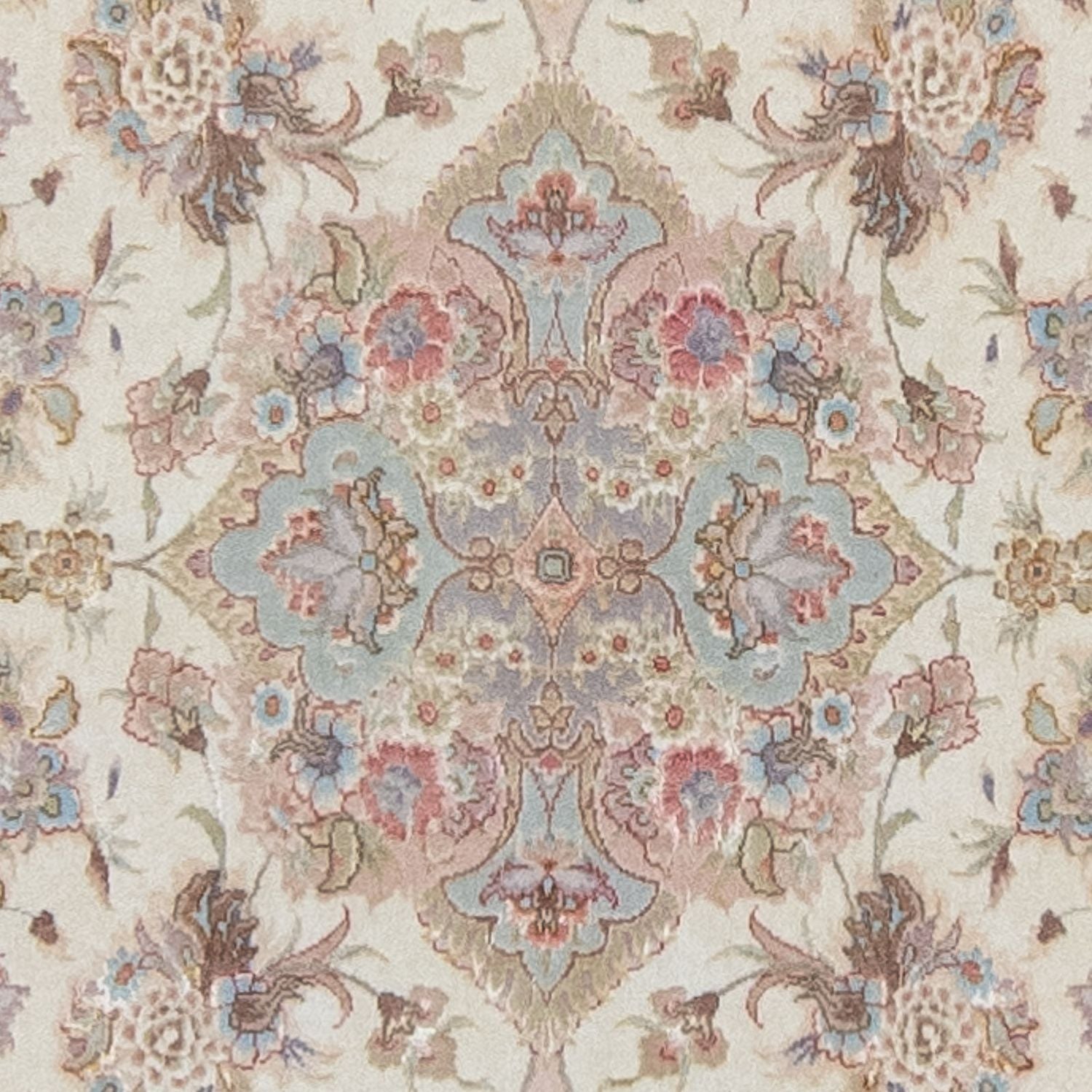 Tappeto corsia Tappeto Persero - Tabriz - Reale - 358 x 91 cm - beige