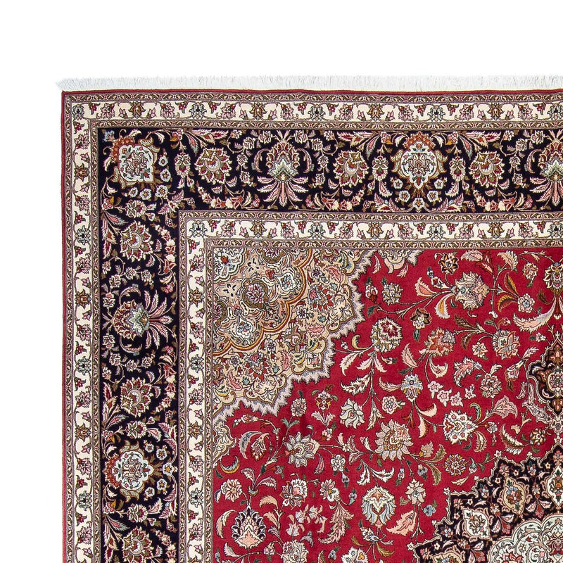 Tappeto Persero - Tabriz quadrato  - 303 x 300 cm - rosso scuro