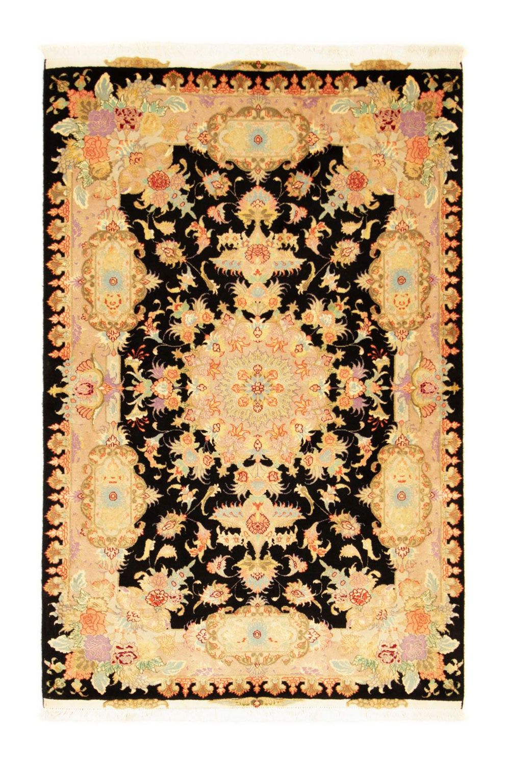 Tappeto Persero - Tabriz - Reale - 152 x 102 cm - nero
