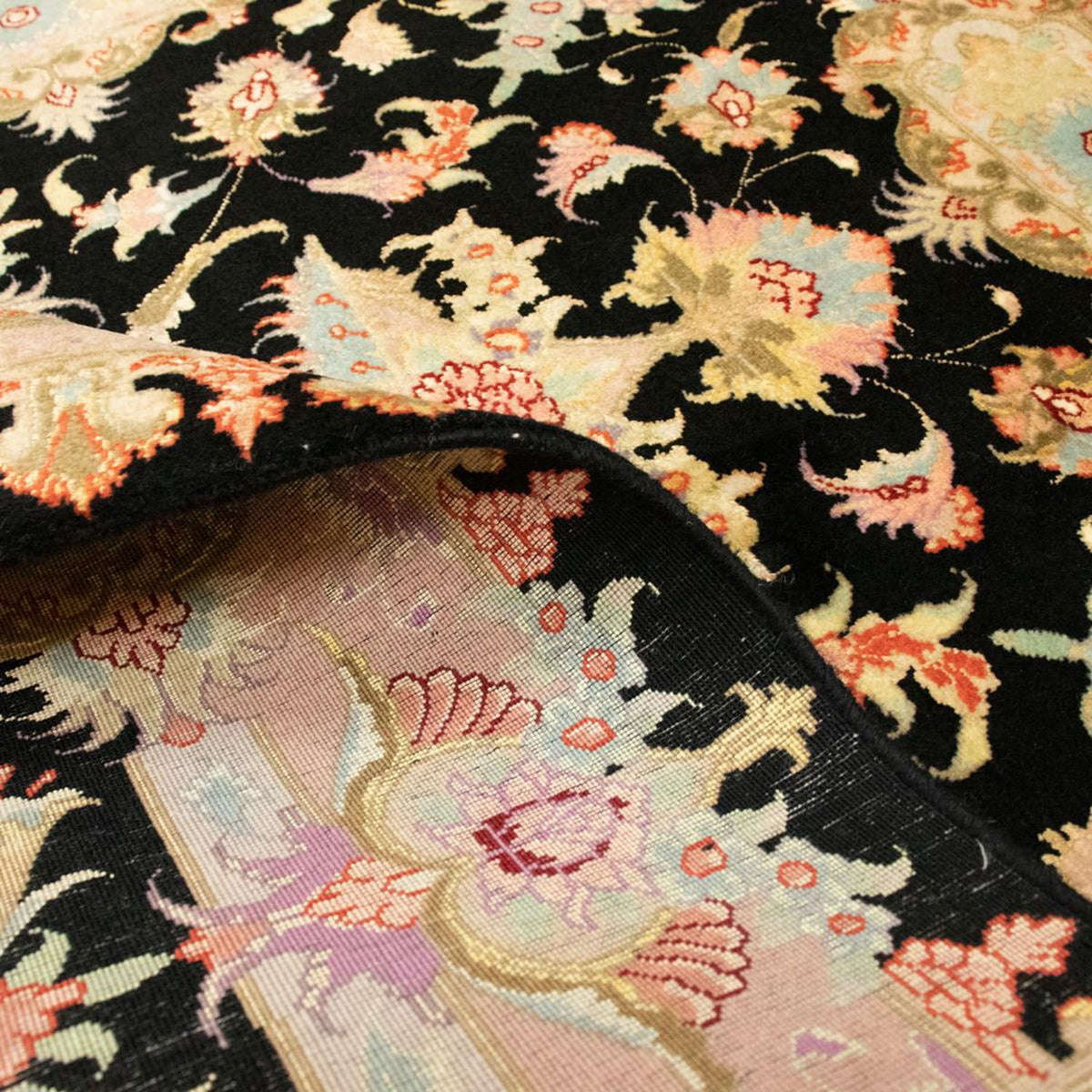 Tappeto Persero - Tabriz - Reale - 152 x 102 cm - nero