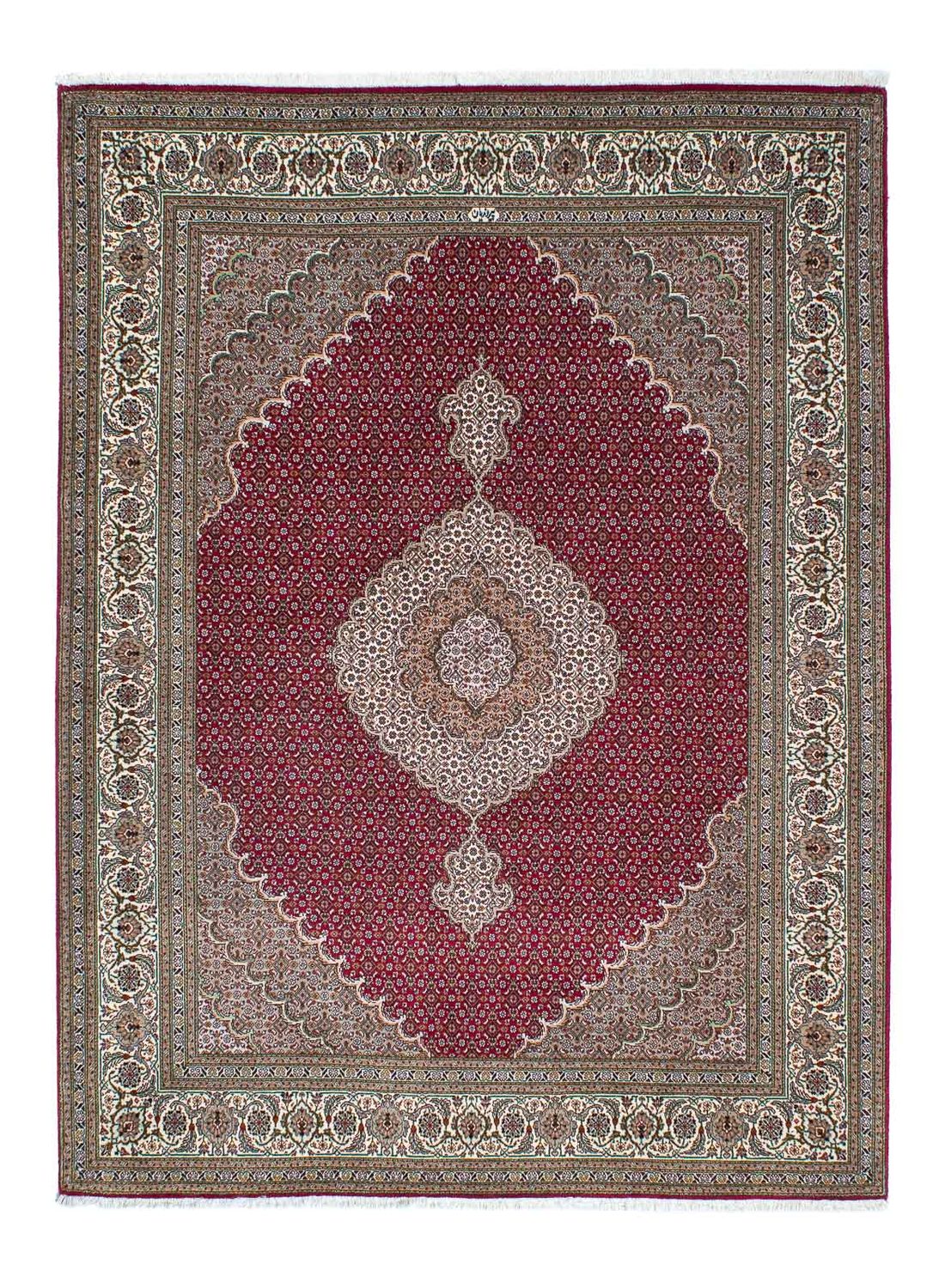 Tappeto Persero - Tabriz - 208 x 152 cm - rosso scuro