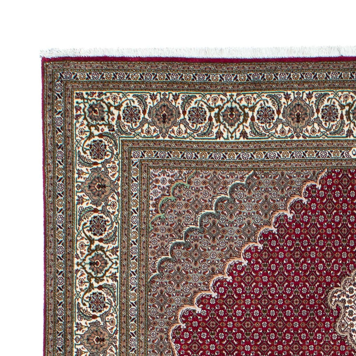 Tappeto Persero - Tabriz - 208 x 152 cm - rosso scuro