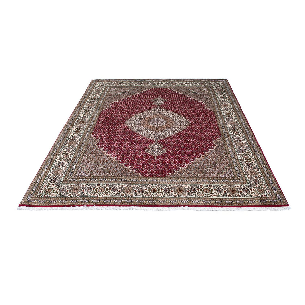 Tappeto Persero - Tabriz - 208 x 152 cm - rosso scuro