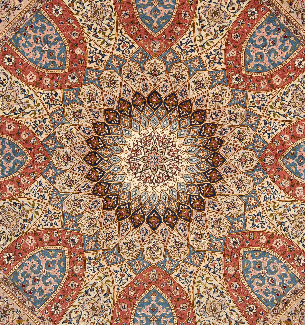 Tappeto Persero - Tabriz - Reale quadrato  - 254 x 248 cm - multicolore