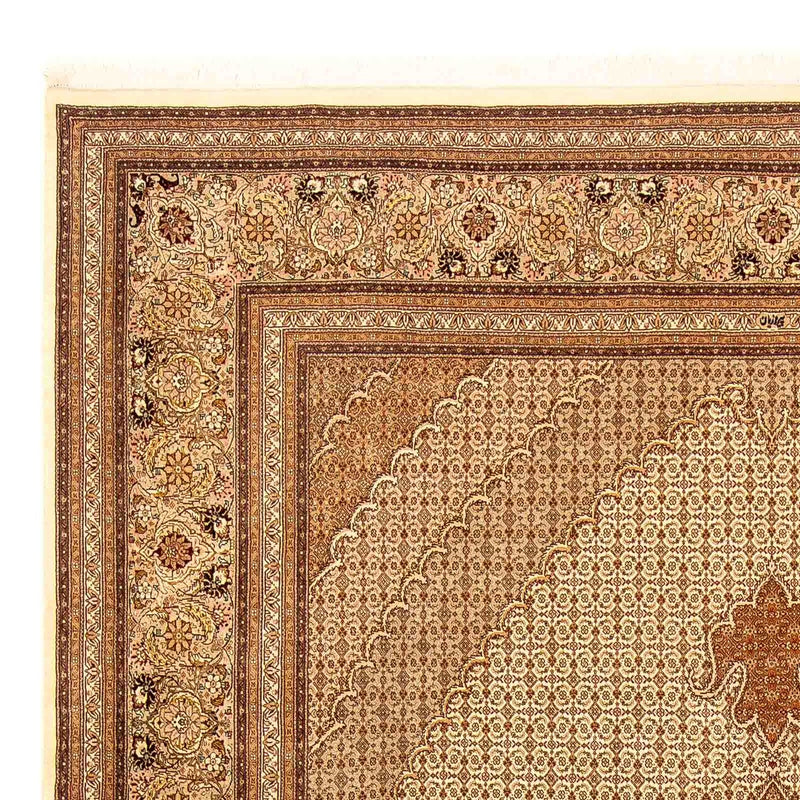 Tappeto Persero - Tabriz - 361 x 249 cm - marrone chiaro
