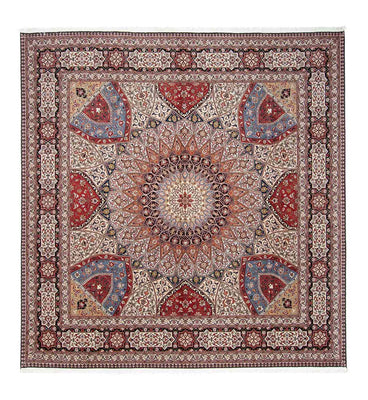 Tappeto Persero - Tabriz - Reale quadrato  - 300 x 298 cm - multicolore