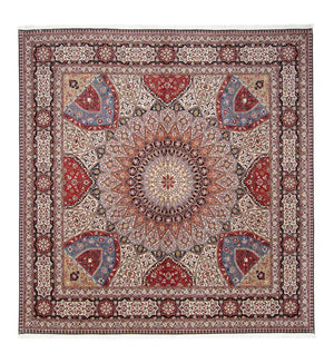 Tappeto Persero - Tabriz - Reale quadrato  - 300 x 298 cm - multicolore