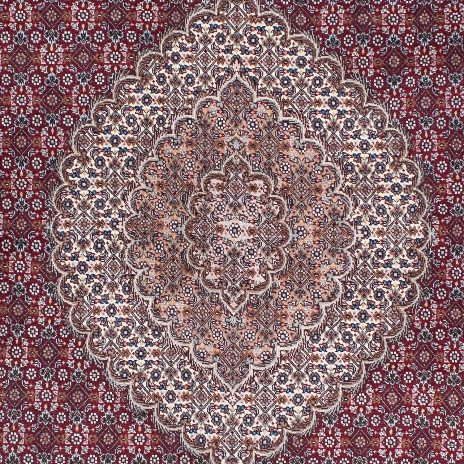Tappeto Persero - Tabriz - 210 x 152 cm - rosso scuro