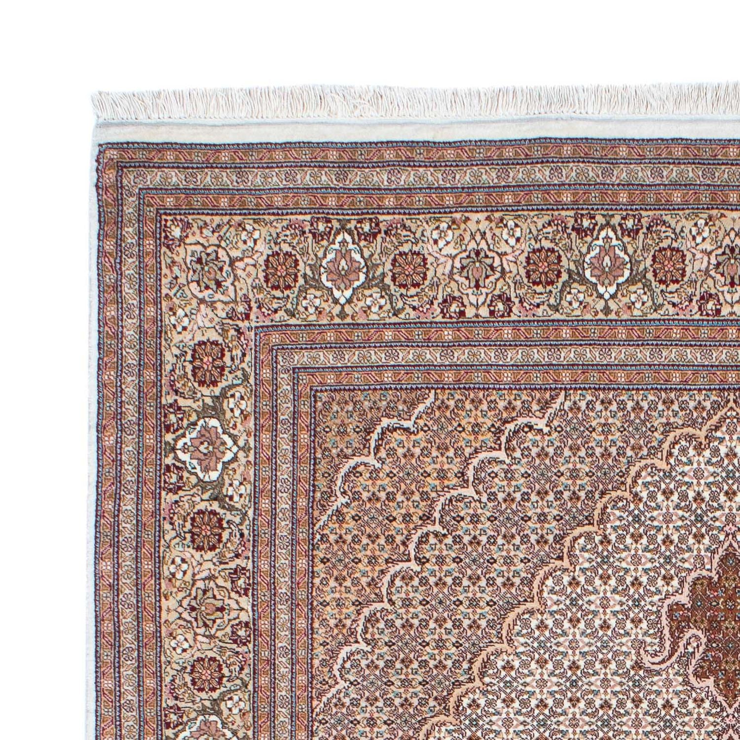 Tappeto Persero - Tabriz - 214 x 154 cm - marrone chiaro