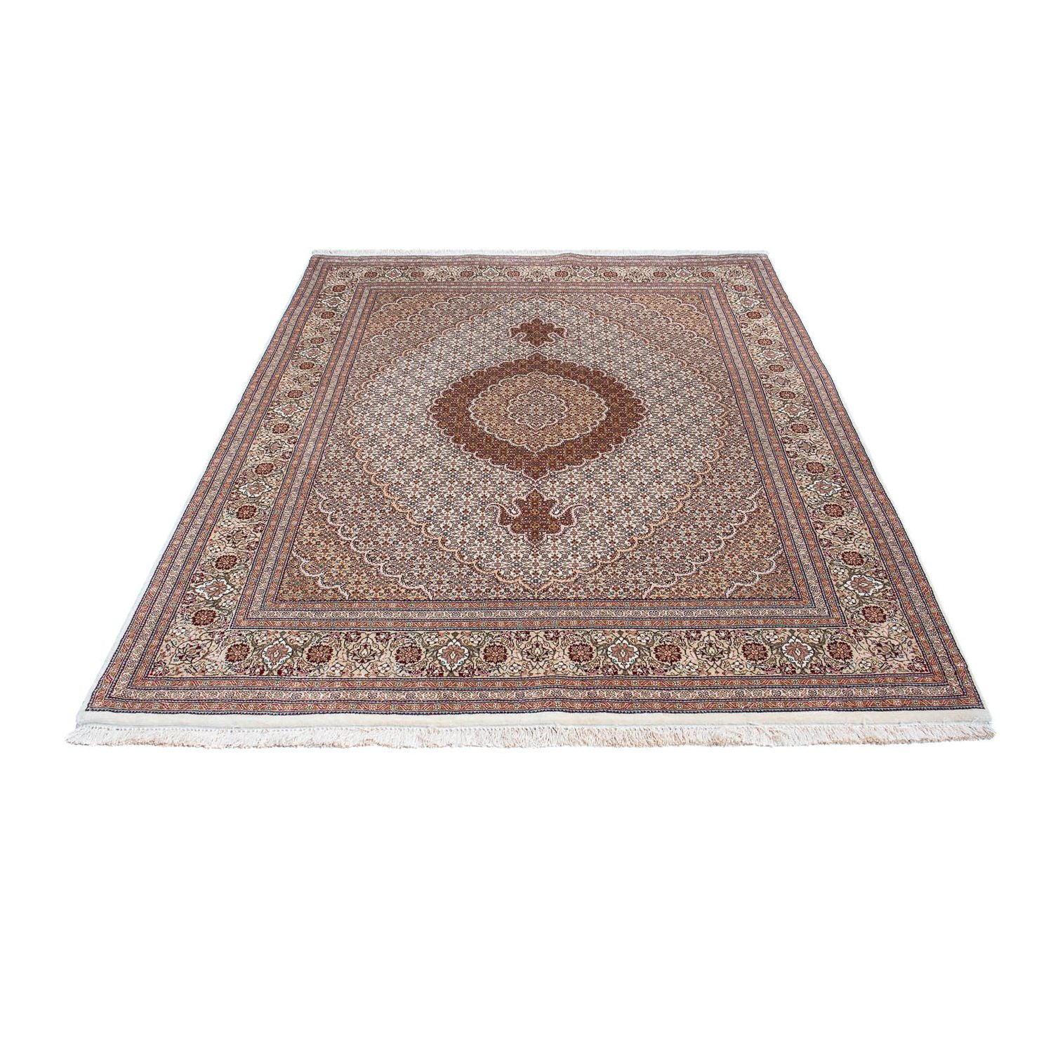 Tappeto Persero - Tabriz - 214 x 154 cm - marrone chiaro