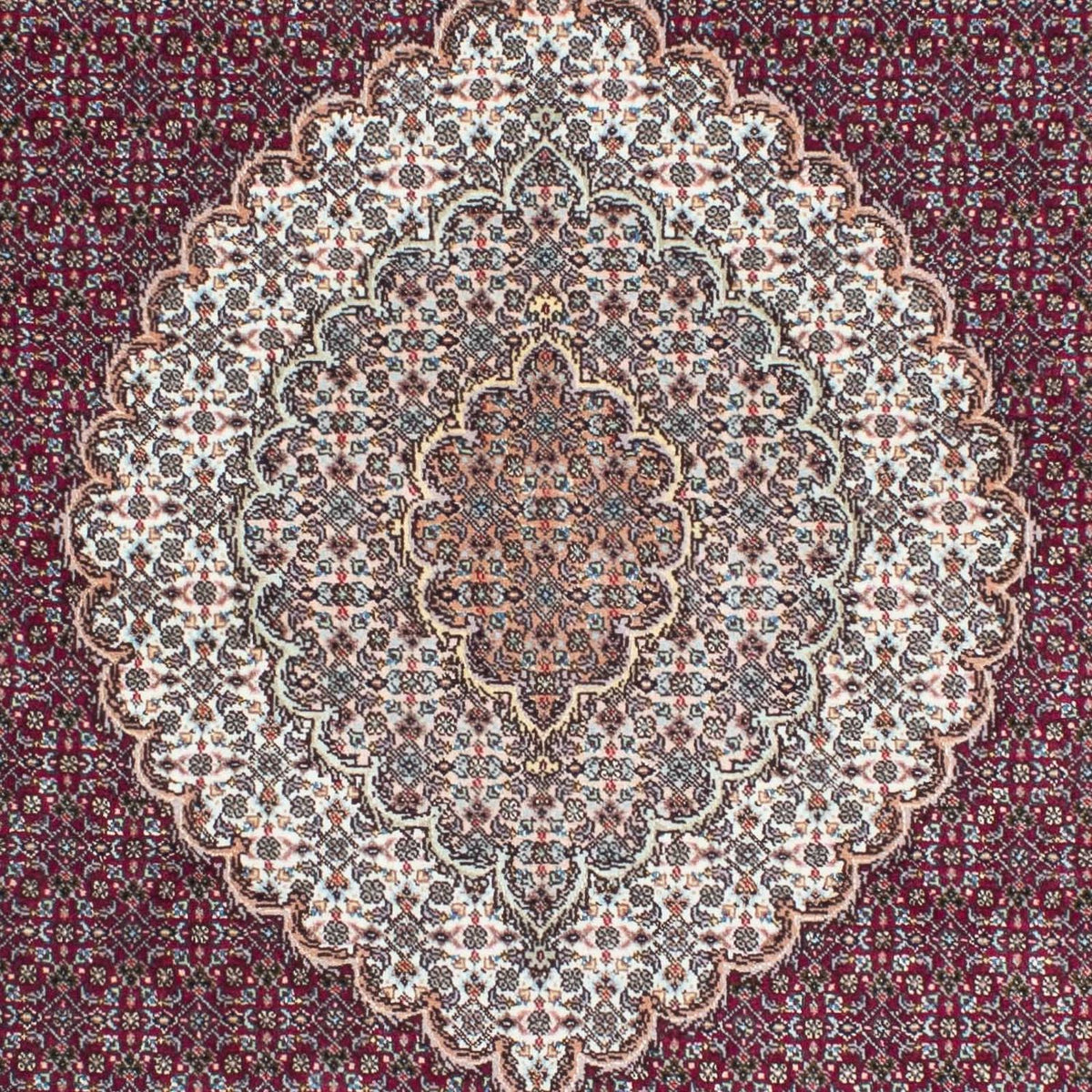 Tappeto Persero - Tabriz - 206 x 153 cm - rosso scuro