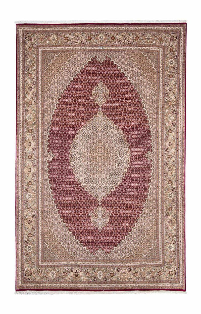 Tappeto Persero - Tabriz - 323 x 204 cm - rosso scuro