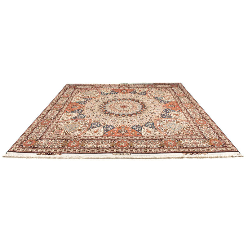 Tappeto Persero - Tabriz - Reale quadrato  - 264 x 253 cm - marrone chiaro