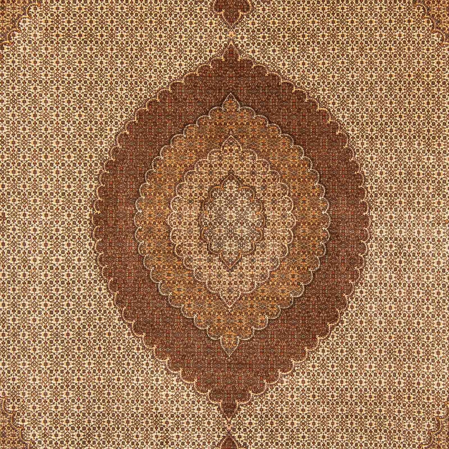 Tappeto Persero - Tabriz - 403 x 302 cm - marrone chiaro