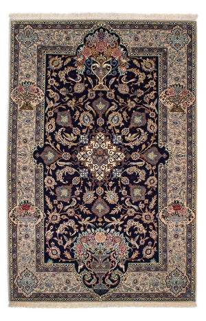 Tappeto Persero - Isfahan - Premio - 235 x 160 cm - blu scuro