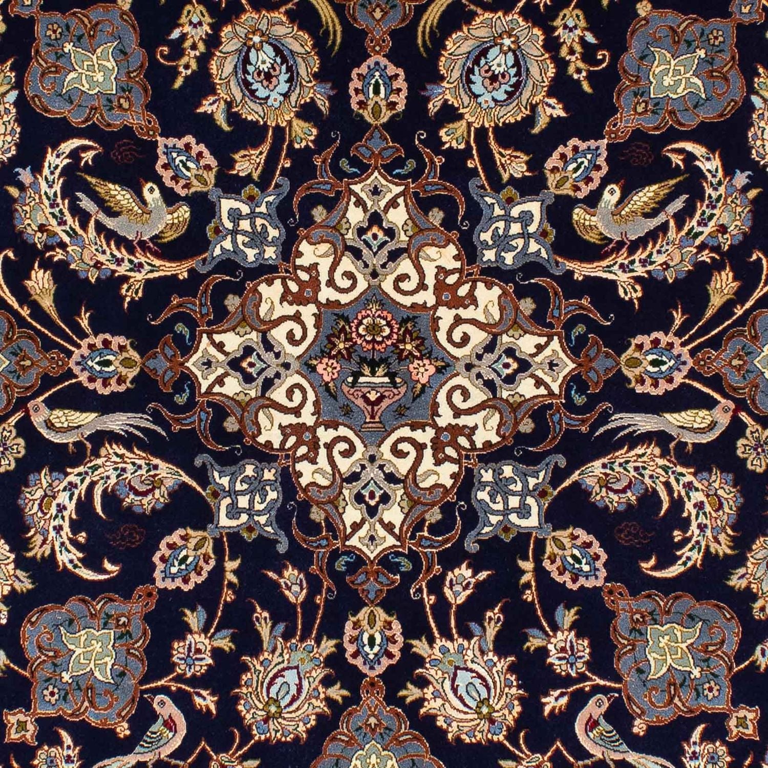 Tappeto Persero - Isfahan - Premio - 235 x 160 cm - blu scuro