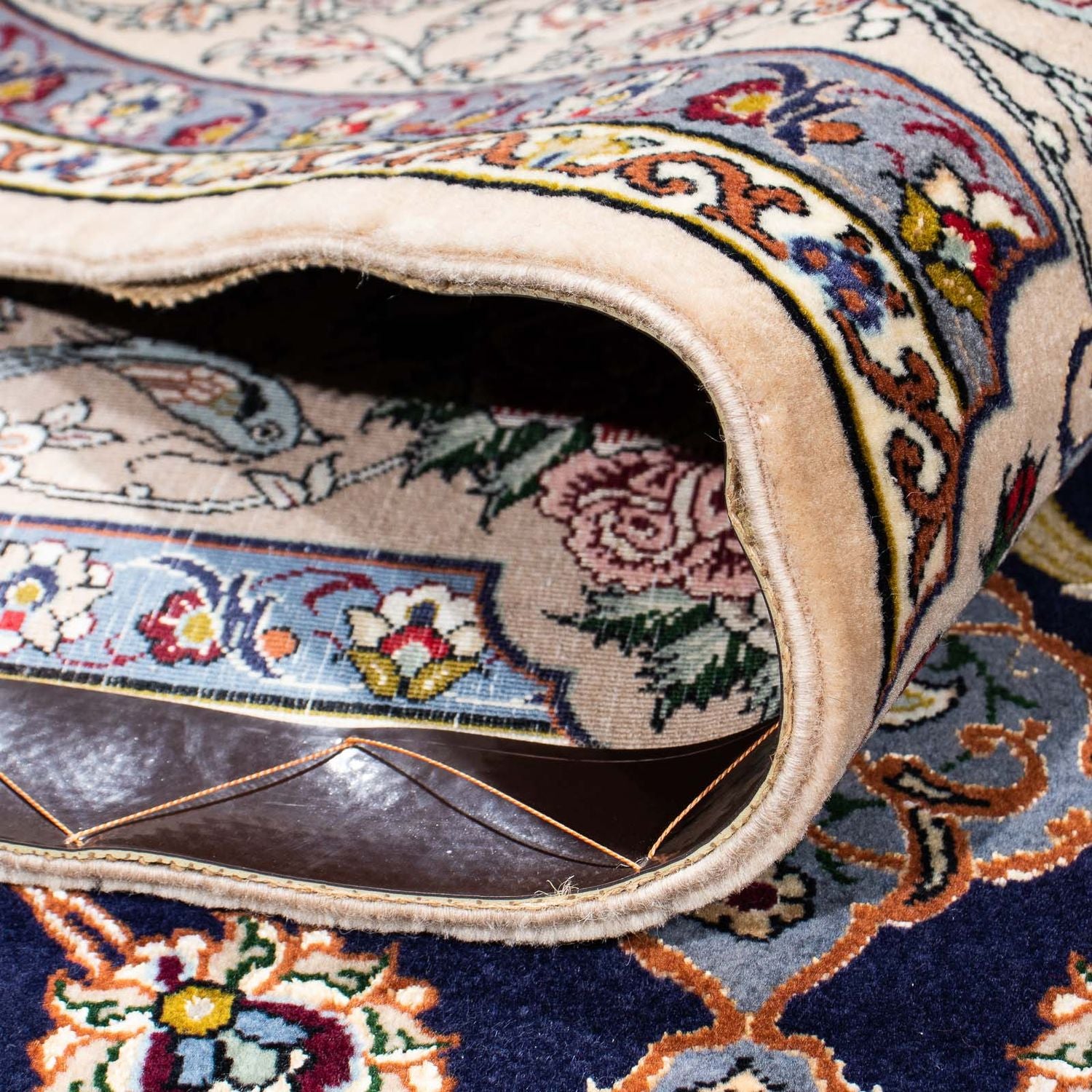 Tappeto Persero - Isfahan - Premio - 235 x 160 cm - blu scuro