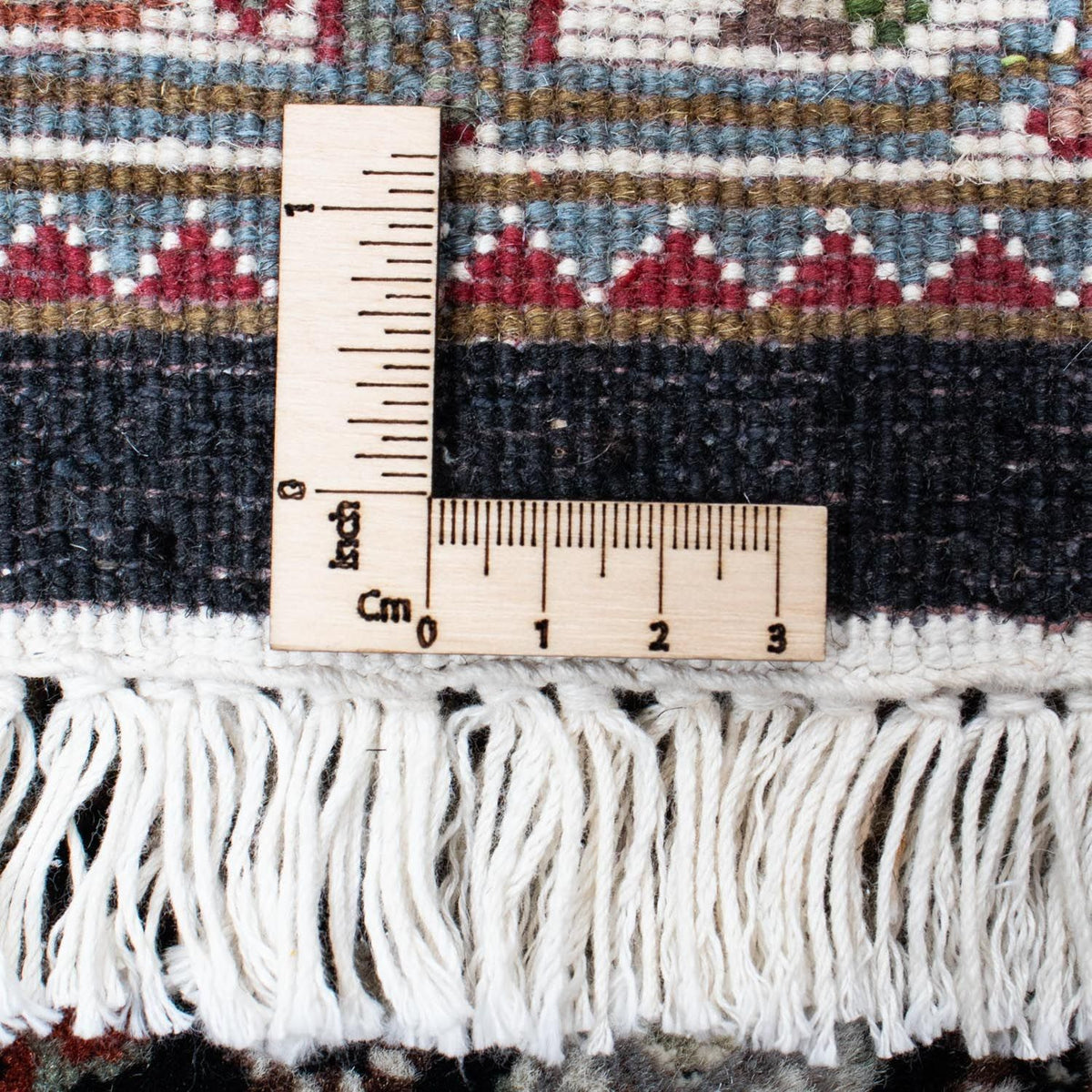 Tappeto corsia Tappeto Persero - Tabriz - 396 x 82 cm - blu scuro