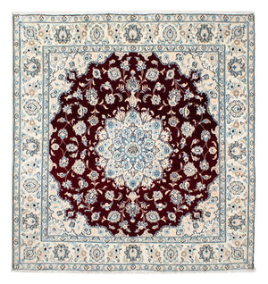 Tappeto Persero - Nain - Reale quadrato  - 156 x 145 cm - rosso scuro