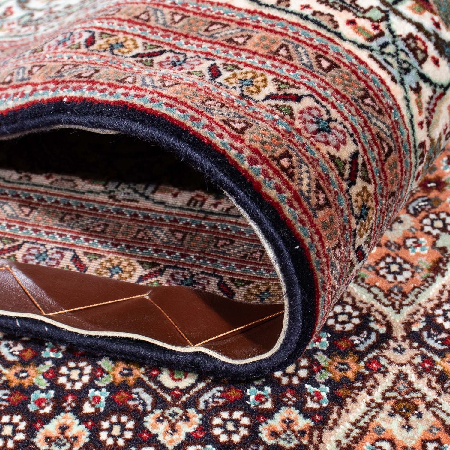 Tappeto Persero - Tabriz - 295 x 206 cm - marrone scuro