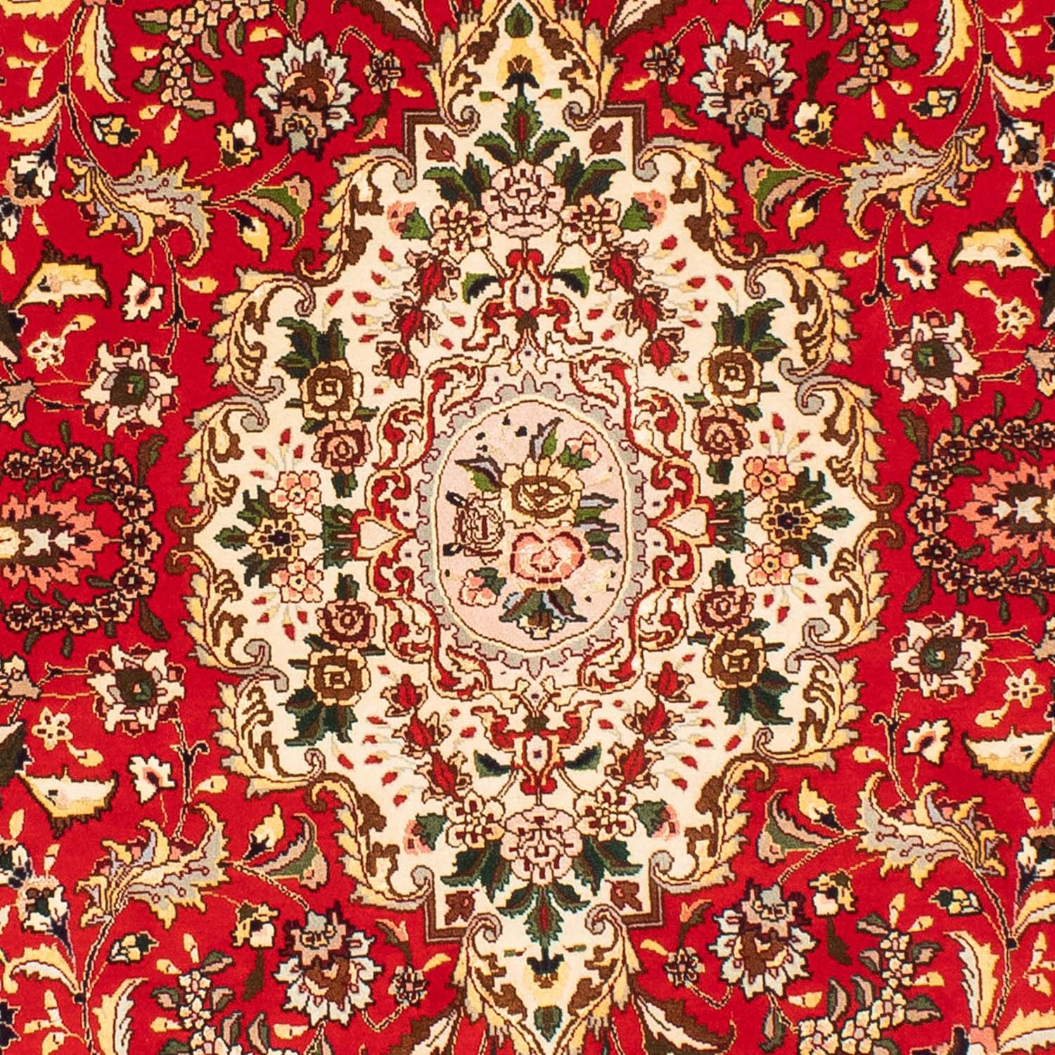 Tappeto Persero - Tabriz - Reale ovale  - 200 x 130 cm - rosso