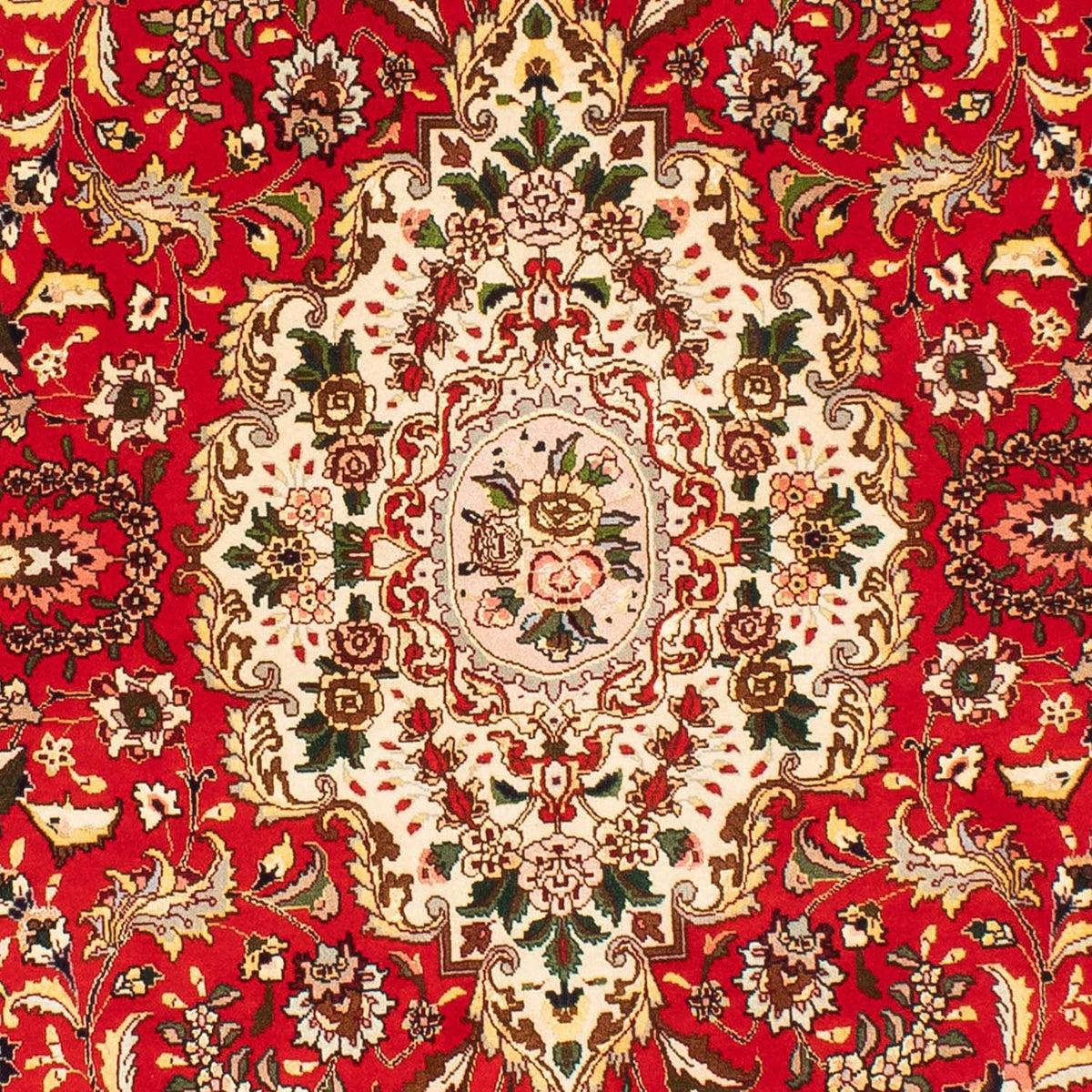 Tappeto Persero - Tabriz - Reale ovale  - 200 x 130 cm - rosso