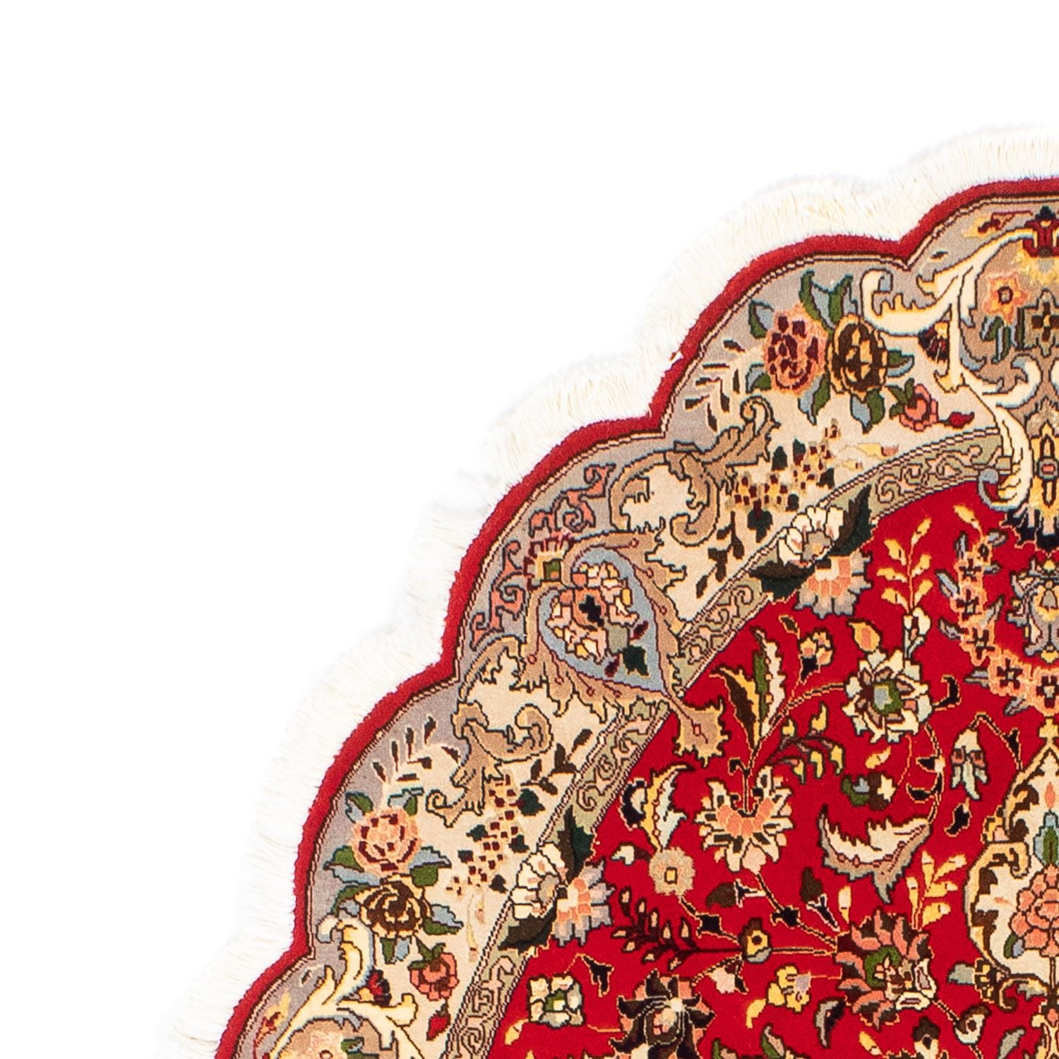 Tappeto Persero - Tabriz - Reale ovale  - 200 x 130 cm - rosso