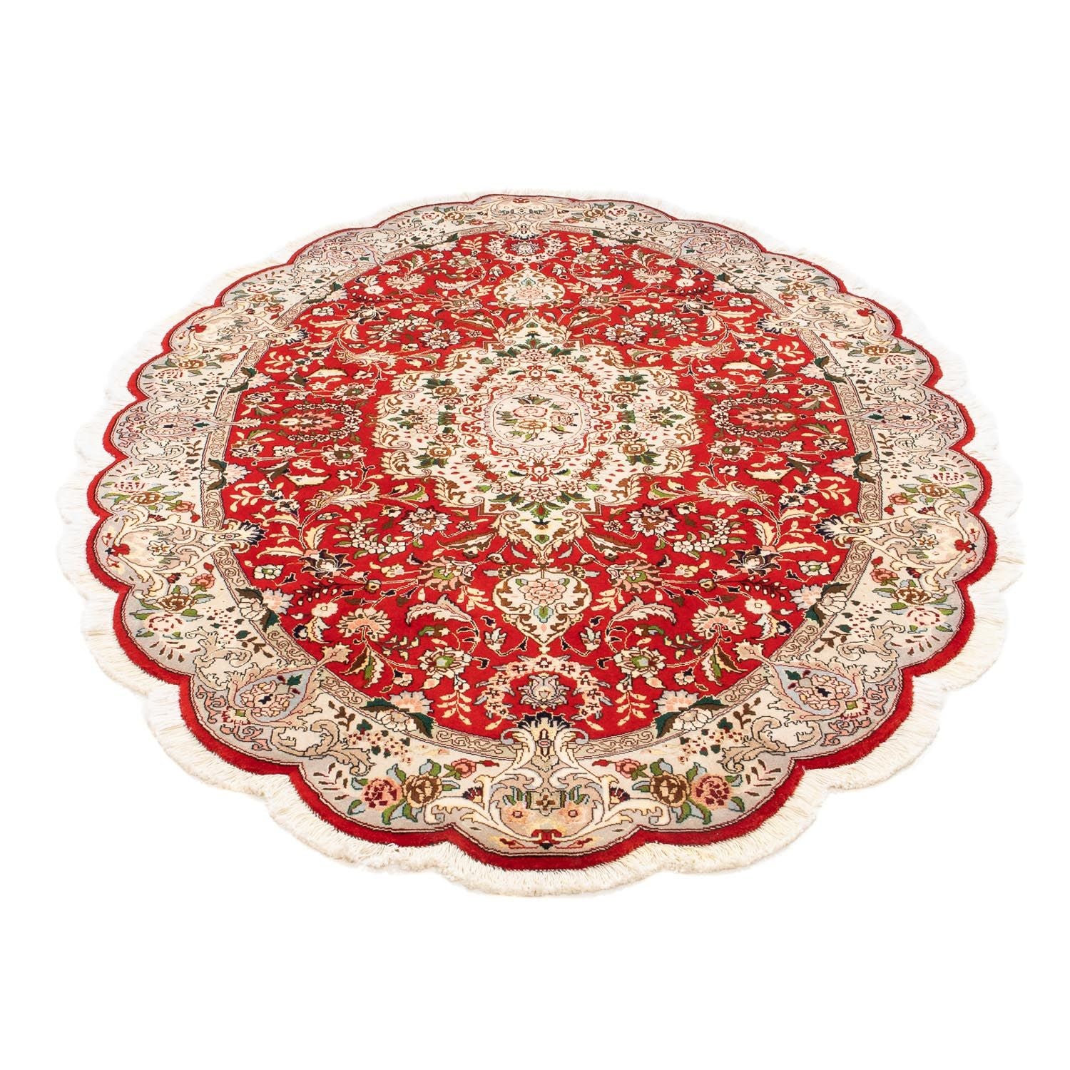 Tappeto Persero - Tabriz - Reale ovale  - 200 x 130 cm - rosso