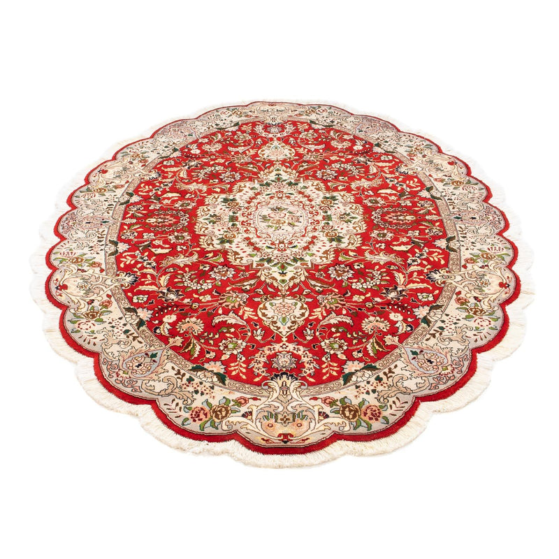 Tappeto Persero - Tabriz - Reale ovale  - 200 x 130 cm - rosso