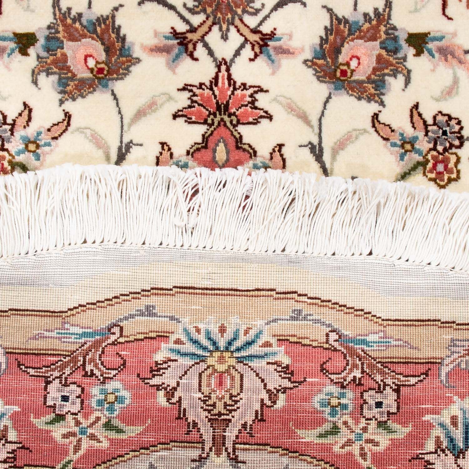 Tappeto Persero - Tabriz - Reale rotondo  - 98 x 98 cm - beige