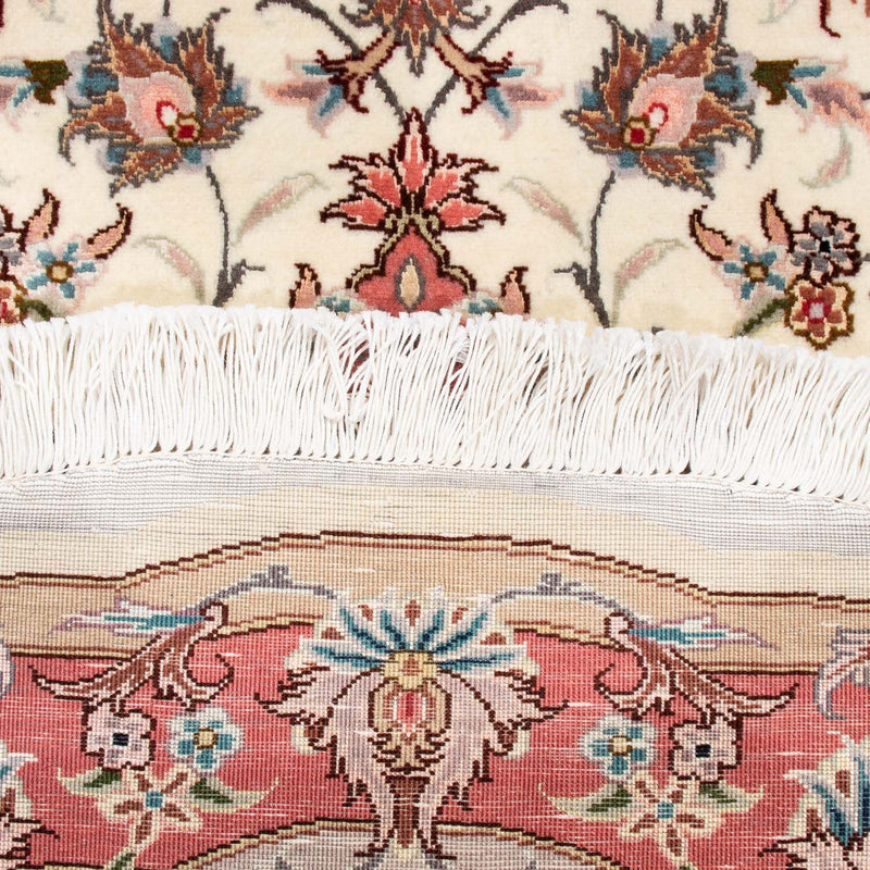 Tappeto Persero - Tabriz - Reale rotondo  - 98 x 98 cm - beige