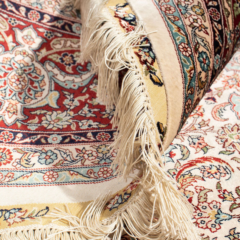 Tappeto orientale - Hereke rotondo  - 215 x 215 cm - marrone chiaro